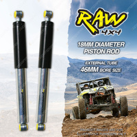 2 x Rear 50mm RAW 4x4 Predator Shock Absorbers for Foton Tunland Ute Dual Cab