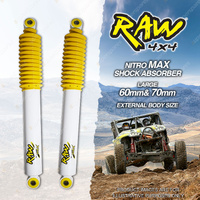 2 x Rear 0-50mm Lift RAW 4x4 Nitro Max Shock Absorbers for Mazda BT50 08/2020-On