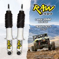 2 x Rear 50mm Lift RAW 4x4 Nitro Strut Shock for Nissan Navara D40 05-On