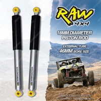 2x Rear RAW 4x4 50mm Predator Shock Absorbers for Suzuki Jimny 5 door XL 24-On