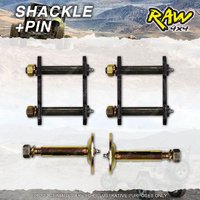 Front RAW 4X4 Leaf Springs Shackles + Pins for Ford Maverick Y60 1988-On