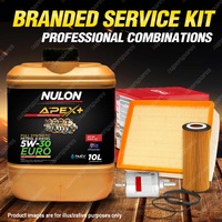 Oil Air Fuel Filter + 10L APXD5W30C3 Engine Oil for Audi A4 B7 V6 3.2L 05-08