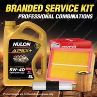 Oil Air Fuel Filter 5L APX5W40 Oil Service Kit for Bmw 328I E46 6cyl 2.8L 98-00
