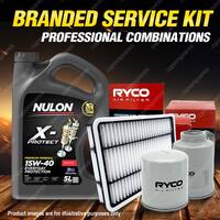 Oil Air Fuel Filter 5L PRO15W40 Oil Service Kit for Ford Falcon AU I-III 6cyl 4L