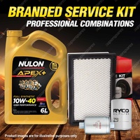 Oil Air Fuel Filter 6L APX10W40 Oil Service Kit for Ford Falcon EB 6cyl 4L 91-93
