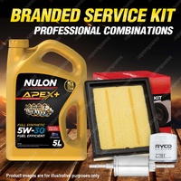 Oil Air Fuel Filter + 5L APX5W30A5 Oil Service Kit for Ford Fiesta WQ 4cyl 1.6L