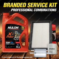 Oil Air Fuel Filter + 5L XPR15W50 Oil Service Kit for Holden Commodore VS V8 5L