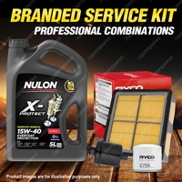 Oil Air Fuel Filter + 5L PRO15W40 Service Kit for Honda Civic EK 4cyl 1.6L 95-99