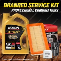 Oil Air Fuel Filter + 5L APX5W30D1 Service Kit for Hyundai Getz TB 4cyl 1.6L