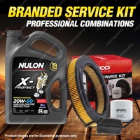 Oil Air Fuel Filter 5L PRO20W50 Oil Service Kit for Mazda 121 Hatch DB 4cyl 1.3L