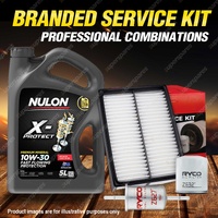 Oil Air Fuel Filter + 5L PRO10W30 Service Kit for Mazda Mazda 3 BK 4cyl 2L 04-09