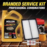 Oil Air Fuel Filter + 5L APX5W30D1 Service Kit for Mazda Mazda 3 BK MPS 4cyl