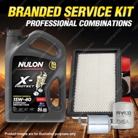 Oil Air Fuel Filter 5L PRO15W40 Oil Service Kit for Nissan Pulsar N15 1.6L 95-98