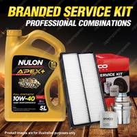 Oil Air Fuel Filter 5L APX10W40 Oil Service Kit for Subaru Liberty BE 2.5L 98-00