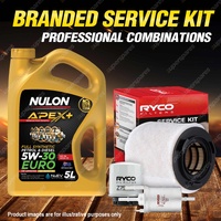 Oil Air Fuel Filter + 5L APX5W30C3 Service Kit for Volkswagen Polo 6R 77 TSI