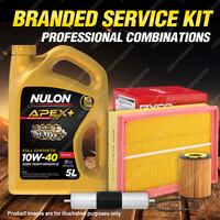 Ryco Oil Air Fuel Filter 5L APX10W40 Eng. Oil Service Kit for BMW 528i E39 2.8L