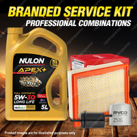 Ryco Oil Air Fuel Filter 5L APX5W30D1 Service Kit for Mazda B4000 Bravo 4.0L V6