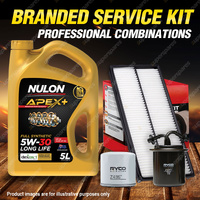 Ryco Oil Air Fuel Filter 5L APX5W30D1 Service Kit for Subaru Impreza GDE GGE 2.5