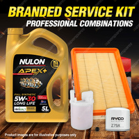 Ryco Oil Air Fuel Filter 5L APX5W30D1 Service Kit for Hyundai Tiburon GK 2.0 2.7