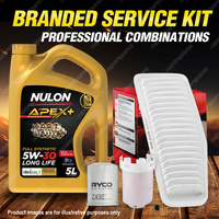 Ryco Oil Air Fuel Filter 5L APX5W30D1 Service Kit for Toyota Rav4 ACA22 ACA23