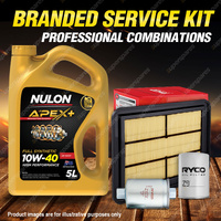 Ryco Oil Air Fuel Filter 5L APX10W40 Service Kit for Ford Falcon BA I- II LPG
