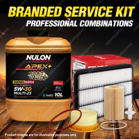 Ryco Oil Air Fuel Filter 10L APX5W30C23 Service Kit for Landcruiser VDJ 76 78 79