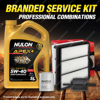 Ryco Oil Air Fuel Filter 5L APX5W40 Service Kit for Mitsubishi Triton ML MN 2.4