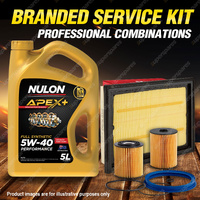 Ryco Oil Air Fuel Filter 5L APX5W40 Oil Service Kit for Mini Cooper R50 R52 1.6L