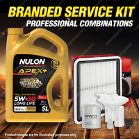 Ryco Oil Air Fuel Filter 5L APX5W30D1 Service Kit for Subaru Forester S3 S4 2.5L