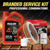 Ryco Oil Air Fuel Filter 5L XPR15W40 Oil Service Kit for Toyota Hilux YN56 YN58
