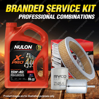 Ryco Oil Air Fuel Filter 5L XPR15W40 Oil Service Kit for Nissan Patrol GQ 3.0L