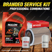 Ryco Oil Air Fuel Filter 7L XPRHD15W40 Service Kit for Nissan Urvan E23 2.2L D