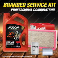 Ryco Oil Air Fuel Filter 5L XPR15W40 Service Kit for Holden Commodore VK 3.3L