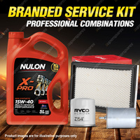 Ryco Oil Air Fuel Filter 5L XPR15W40 Service Kit for Holden Commodore VN 3.8 V6