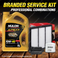 Ryco Oil Air Fuel Filter 5L APX10W40 Service Kit for Mitsubishi Pajero NJ NK 3.0