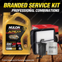 Ryco Oil Air Fuel Filter 5L APX5W30D1 Service Kit for Suzuki XL-7 JA627 2.7L V6