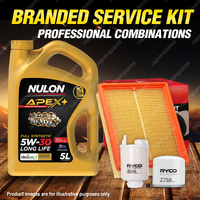 Ryco Oil Air Fuel Filter 5L APX5W30D1 Oil Service Kit for Hyundai Sonata NF 2.4L