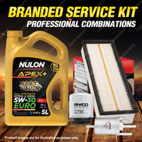 Ryco Oil Air Fuel Filter 5L APX5W30C3 Service Kit for Volkswagen Jetta 1B 1K TSi