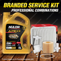 Ryco Oil Air Fuel Filter 5L APX5W30D1 Service Kit for Toyota Aurion GSV40 3.5 V6
