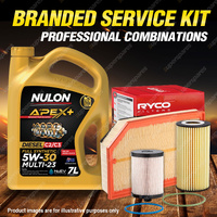 Ryco Oil Air Fuel Filter 7L APX5W30C23 Service Kit for Volvo XC90 Turbo 2.4L D5