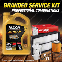 Ryco Oil Air Fuel Filter 5L APX5W30D1 Engine Oil Service Kit for Mazda 6 GG 2.3L