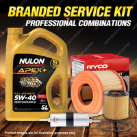 Ryco Oil Air Fuel Filter 5L APX5W40 Service Kit for BMW 125i 130i E82 E87 E88