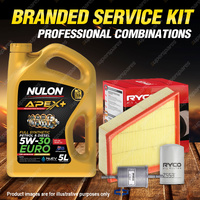 Ryco Oil Air Fuel Filter 5L APX5W30C3 Service Kit for Volkswagen Polo 9N 1.8L
