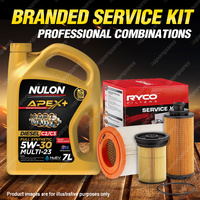 Ryco Oil Air Fuel Filter 7L APX5W30C23 Service Kit for Holden Colorado 7 RG Z71