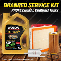 Ryco Oil Air Fuel Filter 5L APX5W30C3 Oil Service Kit for Audi A1 8X 1.8L TFSi