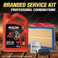 Ryco Oil Air Fuel Filter 5L XPR15W40 Eng. Oil Service Kit for Mazda 626 GE 2.2L