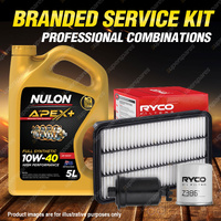 Ryco Oil Air Fuel Filter 5L APX10W40 Service Kit for Camry SDV10 SXV10 20 92-00
