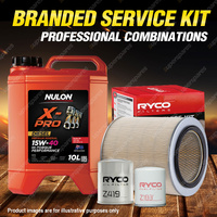 Ryco Oil Air Fuel Filter 10L XPRHD15W40 Service Kit for Mazda T3500 SL T4000 TF