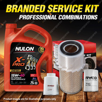 Ryco Oil Air Fuel Filter 7L XPRHD15W40 Service Kit for Nissan Urvan E24 2.7L D