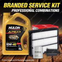Ryco Oil Air Fuel Filter 5L APX10W40 Service Kit for Mitsubishi Galant HJ 1 - 4